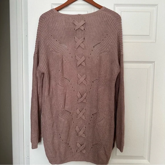 Hippie Rose light Pink Long Sleeve Cardigan - Picture 9 of 9